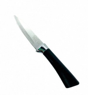 Нож для чистки, 9 см, нерж. сталь, ручка пластик, BLACK, 1/24/240