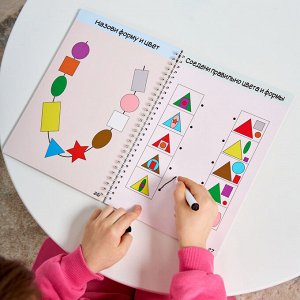Игра развивающая Умная тетрадка "Цвета и формы", серия Пиши-стирай
