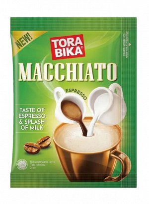 Кофе Tora Bika Macchiato Espresso&Milk пакет (Индонезия) 25гр*20 пакетиков