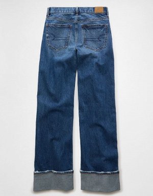 AE Stretch High-Waisted Stovepipe Cuffed Jean