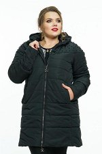 Куртка Фасон: Куртка; Материал: Болоньевая ткань; Цвет: черный Куртка с бусинками Зимняя куртка с отстегивающимся капюшоном. Блестящие бусины на кокетке освежают модель, придавая ей женственный образ.