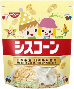 Хлопья кукурузные классические несладкие Cisco Nissin 180 гр. 1/18