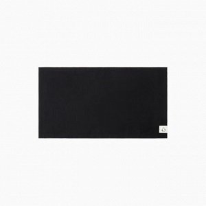Полотенце «Этель» Home, 40x73 см, чёрное, 100% хлопок, саржа 190 г/м²