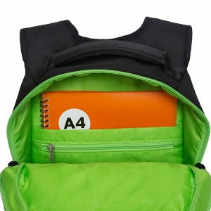Рюкзак школьный GRIZZLY с карманом для ноутбука 13", анатомической спинкой, для мальчика