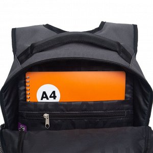 Рюкзак школьный GRIZZLY с карманом для ноутбука 13", анатомической спинкой, для мальчика