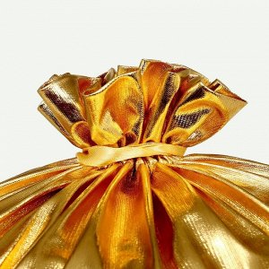 Мешок новогодний Деда Мороза, цвет золото, 60 х 40см