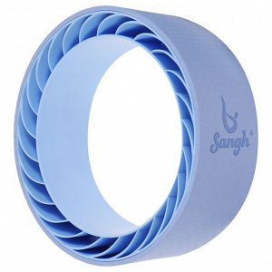 Йога-колесо Sangh «Лотос», 33x13 см, цвет голубой