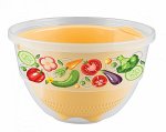 ДУРШЛАГ С МИСКОЙ 3,3Л С ДЕКОРОМ (желтый)