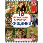 Карточки в папке &quot;Умка&quot; Хищники , 16 карточек 22*17 см