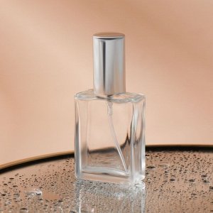 Флакон для парфюма, с распылителем, 15 мл, серебристый