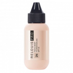 Тональный крем-флюид с матовым финишем и стойкостью 24 часа "PRO Face&Body" SPF30 RELOUIS 30мл.