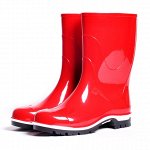 Подростковые сапоги ПВХ NORDMAN DROP красные