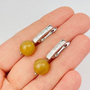 Серьги из Опала желтого (Перу)