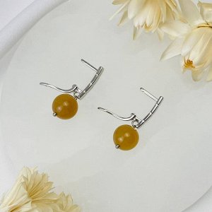 Серьги из Опала желтого (Перу)