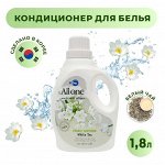 Allone Эко кондиционер для белья 1,8 л для всех типов белья белый чай пластиковая бутылка