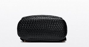 Женский городской рюкзак-антивор, со съёмной плечевой лямкой, из экокожи, цвет чёрный