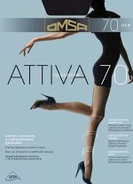 Колготки  Attiva 70 (Omsa)  эластичные поддерживающие колготки, корректирующими штанишками