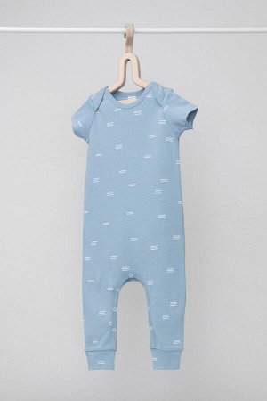 Полукомбинезон(Весна-Лето)+baby (пыльно-синий, штиль)
