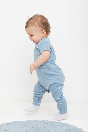 Полукомбинезон(Весна-Лето)+baby (пыльно-синий, штиль)
