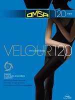 Колготки Velour 120 (Omsa)  плотные, эластичные колготки из микрофибры с лайкрой 3D, с ластовицей