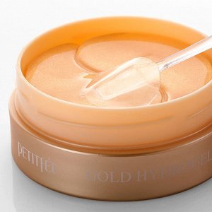 Petitfee Gold Hydrogel Eye Patch Гидрогелевые патчи для век с женьшенем и коллагеном