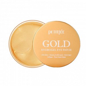 Petitfee Gold Hydrogel Eye Patch Гидрогелевые патчи для век с женьшенем и коллагеном