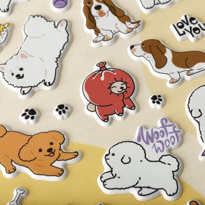 Наклейки объемные MESHU ""Best friend"", 10*23см, пакет европодвес