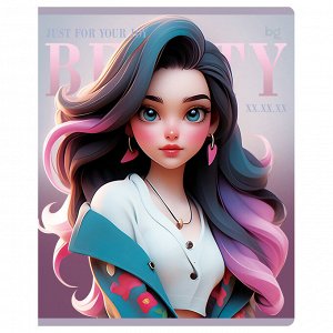 Тетрадь 40л., А5, клетка BG ""Beauty""