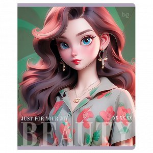 Тетрадь 40л., А5, клетка BG ""Beauty""