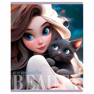 Тетрадь 40л., А5, клетка BG ""Beauty""