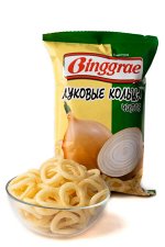 Бингрэ,Чипсы луковые кольца 50 гр,Binggrae
