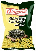 Бингрэ,Чипсы со вкусом морской капусты 40 гр,Binggrae