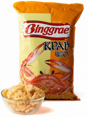 Бингрэ,Чипсы  краб 130 гр,Binggrae