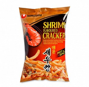Нонгшим,Чипсы креветка С ПЕРЦЕМ (ОСТРЫЕ) 75 гр,Nongshim