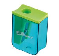 Точилка пластиковая ArtSpace ""Case"", 1 отверстие, с контейнером, ассорти