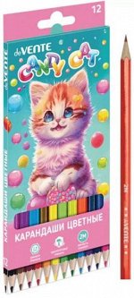 Карандаши цветные deVENTE &quot;Candy Cat&quot;, 12 цветов