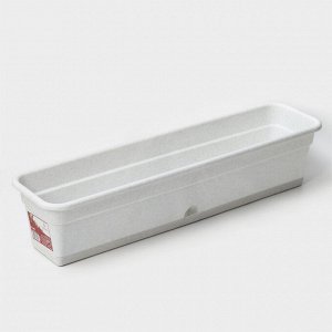 Ящик балконный для цветов 80x20x17 см, 16 л, белый