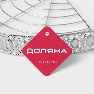 Полка для ванной Доляна, угловая, 3-ярусная, 23x23x54 см, хромированная