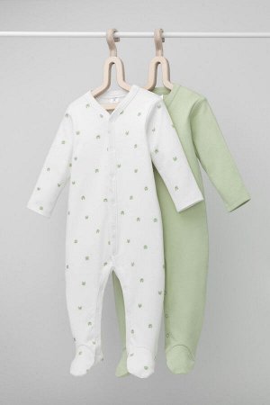 Комбинезон(Весна-Лето)+baby (фисташковое безе, мини лягушата)