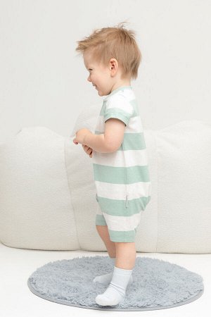 Полукомбинезон(Весна-Лето)+boys (голубая дымка, полоска к476)