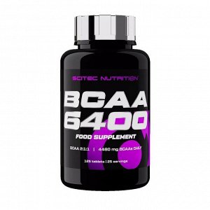 Аминокислоты BCAA SCITEC 6400 900мг - 125 таб