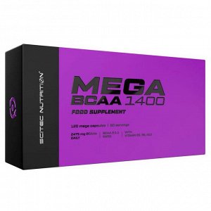 Аминокислоты BCAA SCITEC Mega BCAA 1400 1250мг - 120 капс