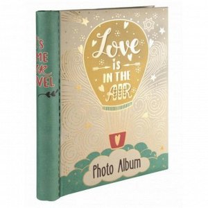 Фотоальбом 24*29см обложка из картона "Любовь в воздухе" 20л и плёнкой для фото