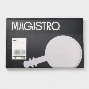 Блюдо Magistro «Гитара», 34.5x20.7x2 см, фарфор, белое