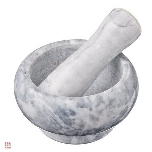 Мраморная ступка с пестиком, 9х4,5 см