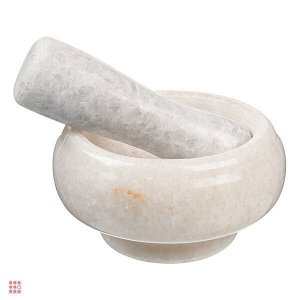 Мраморная ступка с пестиком, 9х4,5 см