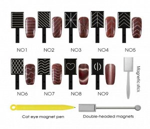 Набор магнитов для гель лака КОШАЧИЙ ГЛАЗ модель