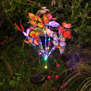 -50% Набор садовых светильников на солнечной батарее &quot;Solar Flower&quot;, 2 шт.