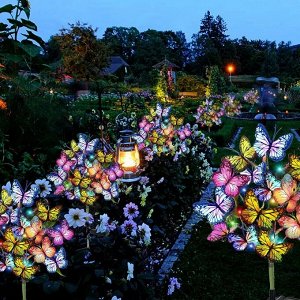 -50% Набор садовых светильников на солнечной батарее &quot;Solar Flower&quot;, 2 шт.