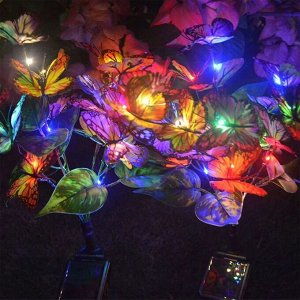-50% Набор садовых светильников на солнечной батарее &quot;Solar Flower&quot;, 2 шт.